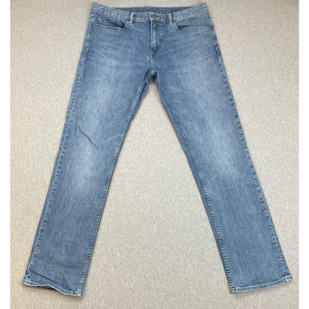 Banana Republic Jeans Men 34 x 34 Blue Cotton Blend Stretch Slim Straight
